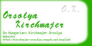 orsolya kirchmajer business card